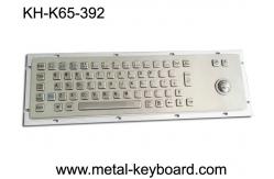 China 65 Keys Industrial Computer Keyboard With Panel Mount Trackball supplier