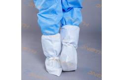 China Microporous Disposable Shoe Protectors With Shoe Lace supplier
