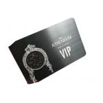 PVD Black Matte Finish Social Media NFC Business Card With N-tage215 Chip for sale