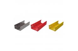 China Medium Duty Gray Molded Metal Cable Tray 50mm For Heavy Duty Applications supplier