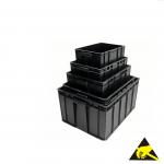 Antistatic Esd Plastic Tray Container Esd Component Tray Antistatic Bin Conductive Boxes For Electronics for sale
