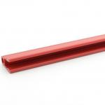 Red Plastic U Channel Customized Size Building  U Shaped Plastic Channel for sale