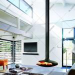 Ceiling Suspended Wood Burning Stove With 60-80m2 Heat Area for sale