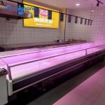 Freestanding Meat Display Freezer 570L Food Cooler 0 - 5 ℃ Showcase for sale