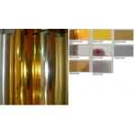 China Glossy Chrome GOLD Vinly Car Wrap/golden film/signs and labels/golden wraps/mirror silver wraps for sale