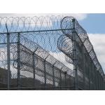 Woven Diamond Chain Link Fencing Security 25m Roll 2.0mm Diameter With Razor Wire for sale