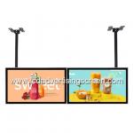 43 Inch LCD Advertising Screen Window High Brightness Dual Screen Ceiling Installation for sale