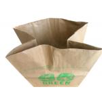 Brown Biodegradable Flexo Print Paper Refuse Bags for sale