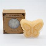 Vegetable Fibre Body Butterfly Bath Sponge Natural Facial Makeup Remover for sale