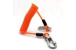 China High Standard Retractable Steel Coil Spring Wire Cable Tool Lanyard supplier