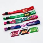 Personalised Woven Custom RFID Wristbands Fabric NFC Wristbands For Events