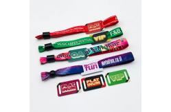 China Personalised Woven Custom RFID Wristbands Fabric NFC Wristbands For Events supplier