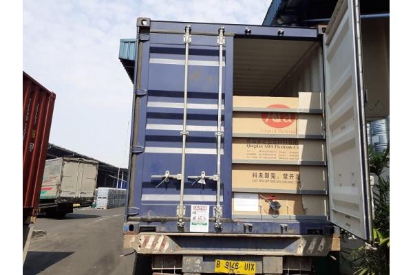 Non - Hazardous Liquid Bulk Container Liner In 20ft Container Flexitank Flexibag