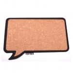 6x5.35 Rectangle Speech Bubble Cork Board Decorative Memo Board for sale