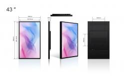 China 43inch High-Brightness 2500nits Window Facing Display with IPS Panel supplier