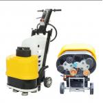 Efficient Concrete Floor Grinder Yellow Blacka And Write 3 Grinding Plates for sale