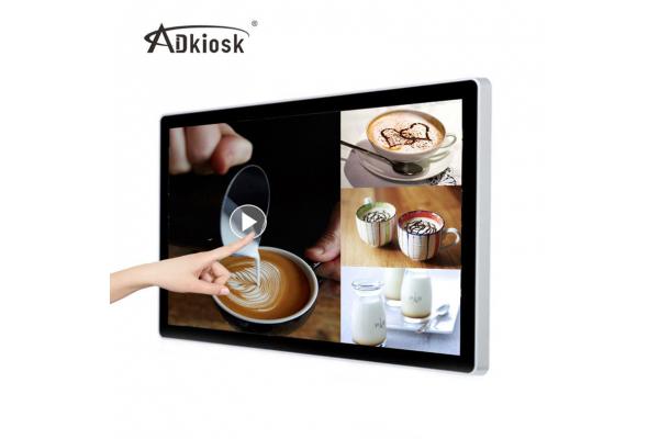 49Inch Wall Mounted Digital Signage 50kg Kiosk Interactive Touch Screen Infrared