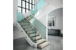 China Sleek Stainless Steel Handrails with 1050mm Height for Glass Staircase Applications supplier