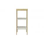3 Layer BSCI 10KG Bamboo Bathroom Storage Shelf And Rack for sale