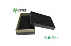 China Customized Gold Foil Logo Luxury Rigid Cardboard Perfume Gift Packaging Boxes With Lid supplier