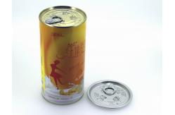China Air proof EZ open Paper Composite Rice Cans recycled round , gift tube packaging supplier