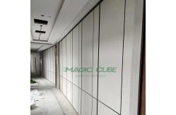 China Melamine MDF Foldable Acoustic Partition System Fabric Surface For Hotel supplier