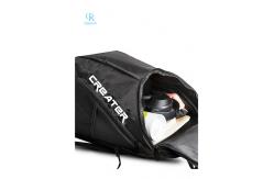 China Black Badminton Racket Bag Backpack Jacquard Polyester Lightweight supplier