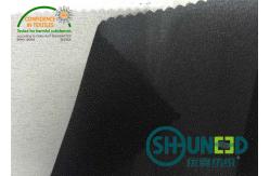 China Water Jet Bonded Interlining , Bump Interlining With Big Stretch In Weft Direction supplier