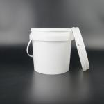 4L Round Plastic Pail Reusable Storage Container For Home And Business for sale