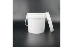 China 4L Round Plastic Pail Reusable Storage Container For Home And Business supplier