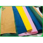 Anti - Aging Light Texture Washed Kraft Fabric For Hand Bags Raw Material
