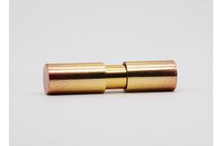China Aluminum Gold Lipstick Container With Shimmering Powder 3.5g Capacity supplier