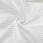 Cleanroom 5mm Stripe Antistatic ESD Fabrics 98% Polyester 2% Conductive Carbon for sale