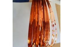 China AIW / UEW 180 / 220 Flat Wire 1.5mm Enameled Rectangular Copper Wire supplier