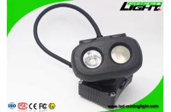 China 334lum OLED Screen LED Miners Cap Lamp Dual Beam USB Charging 10.4Ah supplier