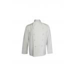 220 GSM Long Sleeve Chef Coat Cotton 100% Work Wear White for sale
