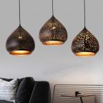 Modern Iron Art Drop light Energy Saving Light Decoration Moroccan Hanging Pendant Lamp(WH-DC-67) for sale