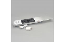 China Multimedia Table Sliding Power FR Socket With Usb Charging And Wireless Charger supplier