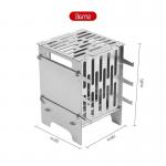 Stainless Steel Campfire BBQ Grill With Flame Safety Customization Capabilities for sale