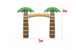 China Palm Theme Outdoor Activities Inflatable Arches For Party Event supplier