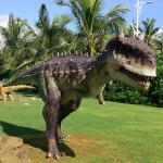 Theme Park  Realistic Animatronic Dinosaur Carnotaurus With Movement And Sound Customization