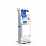 Hotel Guest Check In And Check Out Kiosk With Passport Scanner Card Dispenser for sale