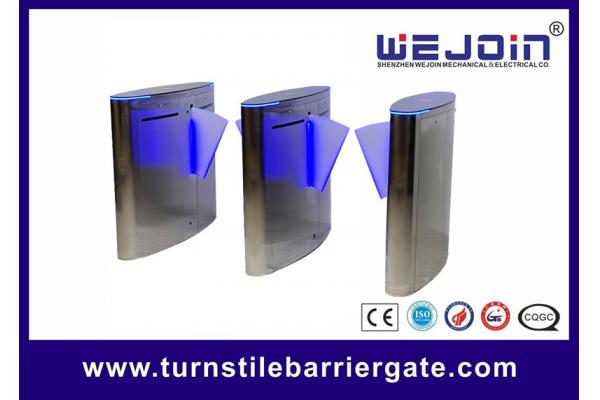 Tempered Glass Faceplate Oval Flap Barrier With Glowing Neon Strips