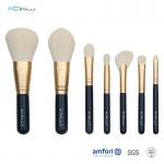 7PCS Navy Blue Paper Box Mini Makeup Brush Set for sale