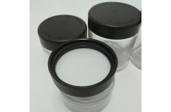 China Child Resistant Caps CBD Hemp Packaging Clear Glass Jar supplier