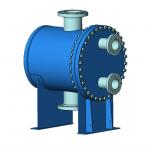 High Quality All-Welded Round Circle Plate and Shell Heat Exchanger with Shell Design for sale