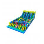 Large  3lanes Children Fun Park Inflatable Slide Playground for sale