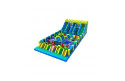 China Large  3lanes Children Fun Park Inflatable Slide Playground supplier