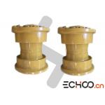 D375 Bulldozer Undercarriage Track Roller Assy With Double Flanges Wear Resistant