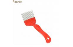 China Beekeeping Tool Red Uncapping Fork Stainless Steel Needles for honey uncapping supplier
